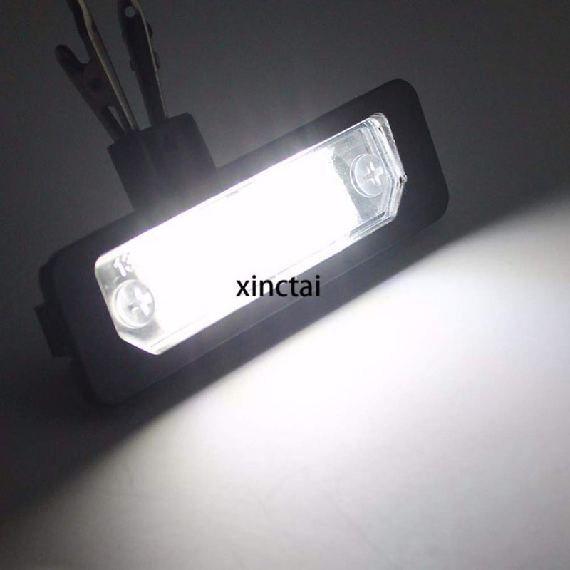 Xinctai 2PCS LED Rear Number License Plate Light Lamp For Ford Mustang Focus Fusion Flex Mercury sable milan Lincoln MKS MKT MKX MKZ OEM 8T5Z13550B 8T5Z13550A - Image 5